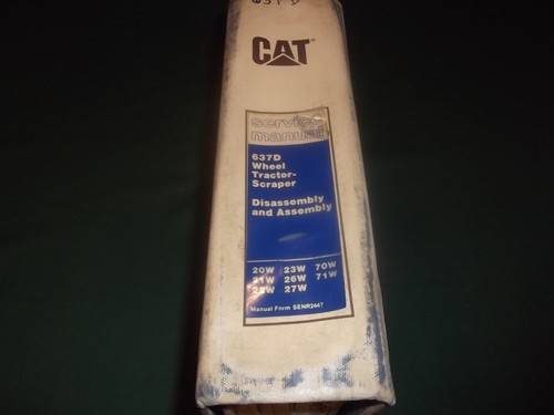 Cat caterpillar 637d manuel - 637d, de